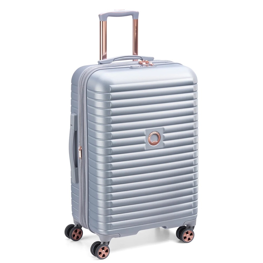 DELSEY PARIS Cruise 3.0 Checked In Medium 24” Hardshell Spinner Luggage Platinum